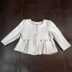 Girls bow sweater with zipper from Cat & Jack baby